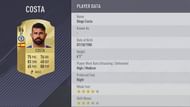 Costa's FIFA 18 card